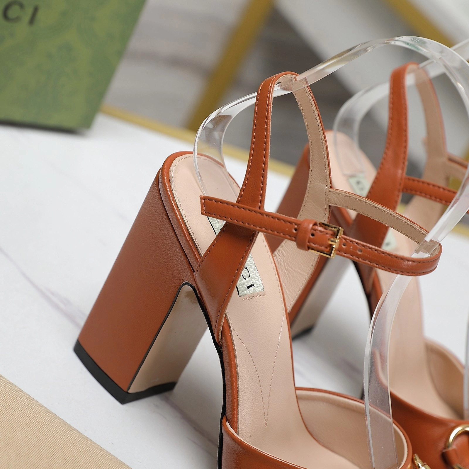COCO-- 6u33i 812292 C9D00 2712 cowhide Heel height：9.5cm item:E-X362I1033